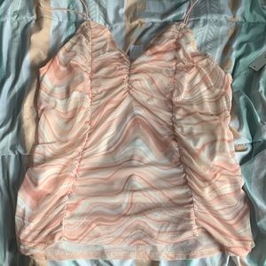 No boundaries salmon pink tank top